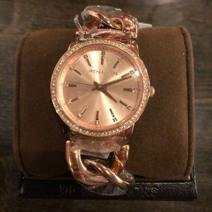 Michael Kors Rose Gold with Crystals Watch NWT